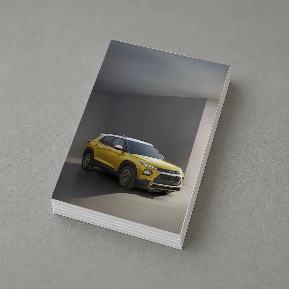 Chevrolet Trailblazer Yellow SUV Studio Shot – Postcards