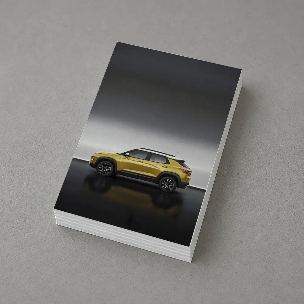 Chevrolet Trailblazer Yellow SUV Studio Shot – Postcards