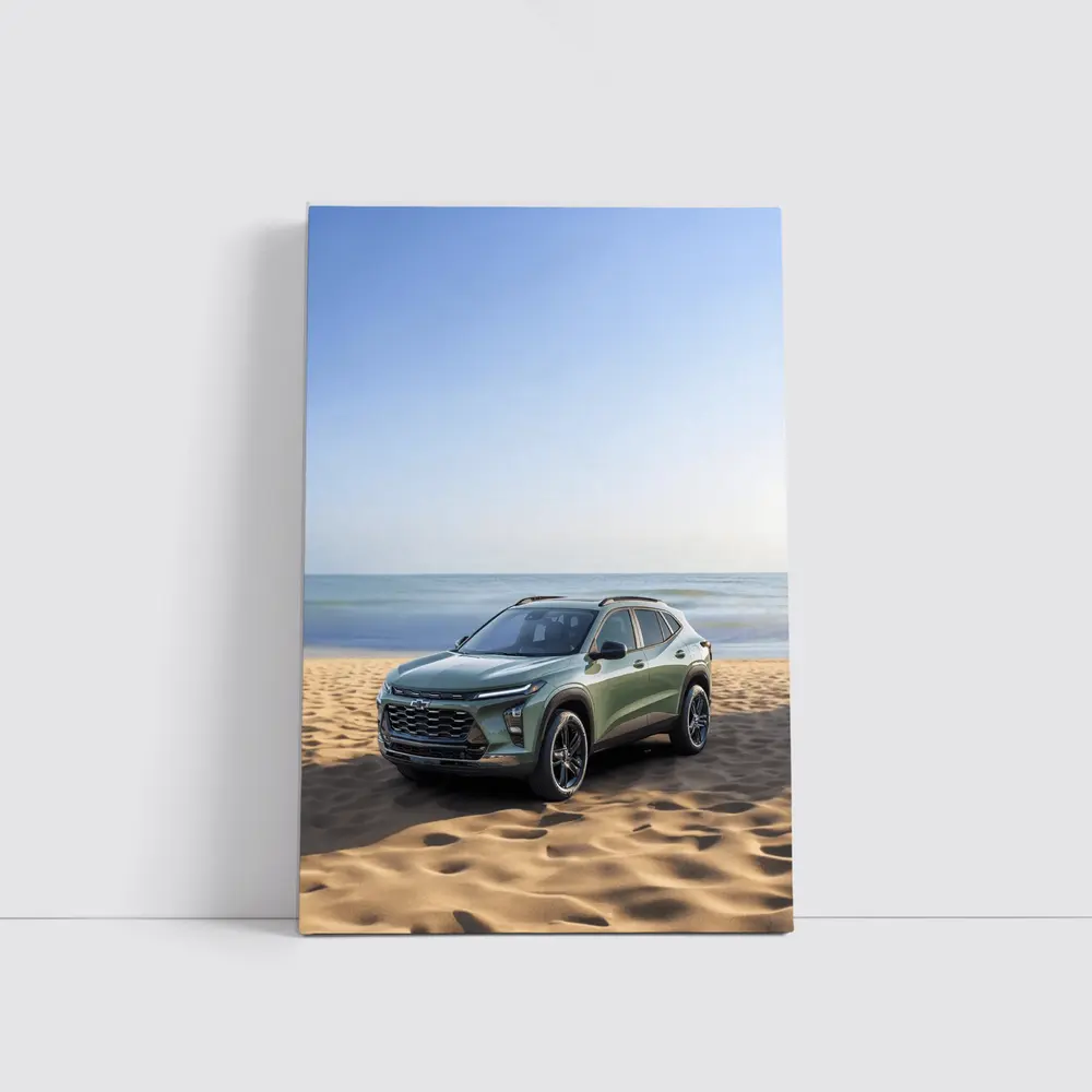 Chevrolet Trax Green SUV Beach Setting – Wall Art