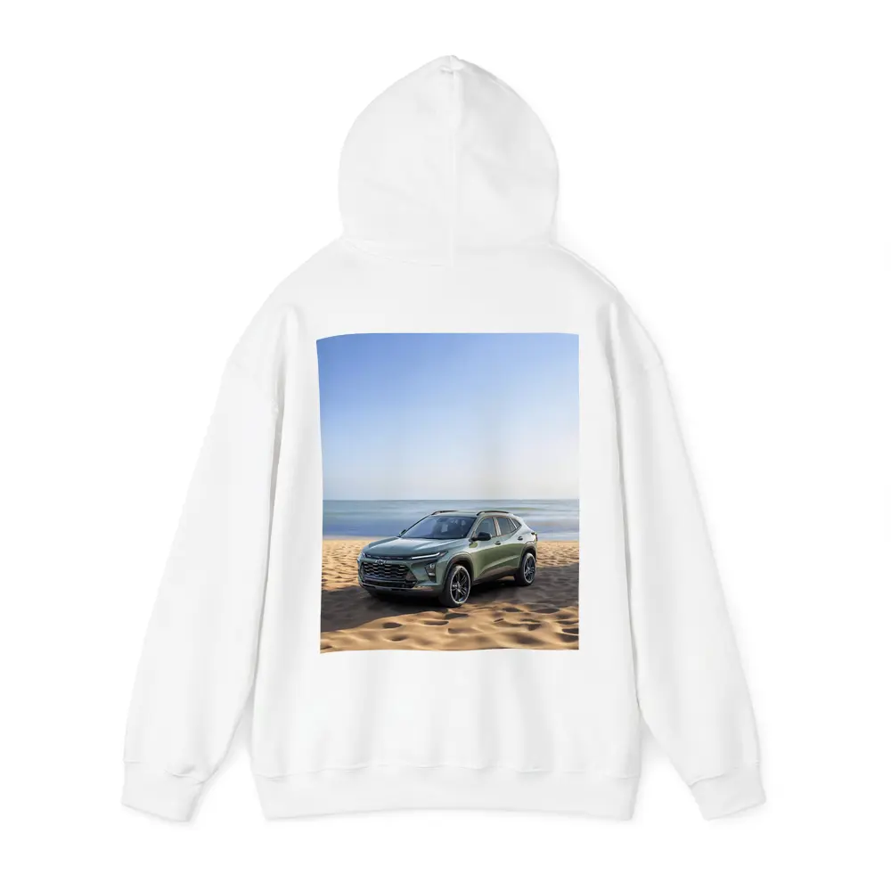 Chevrolet Trax Green SUV Beach Setting – Hoodies
