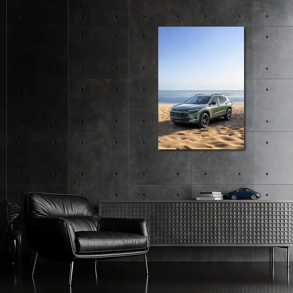 Chevrolet Trax Green SUV Beach Setting – Wall Art