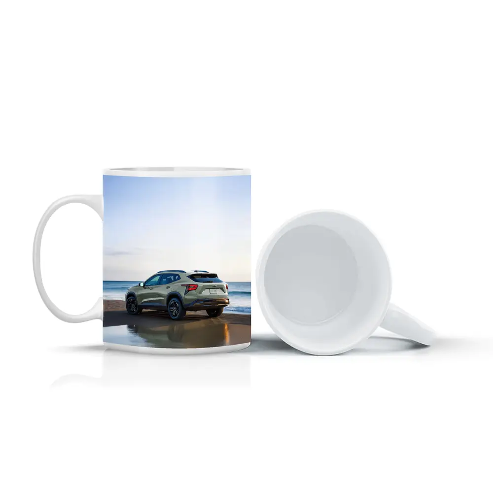 Chevrolet Trax SUV Parked on Sandy Beach – Mugs