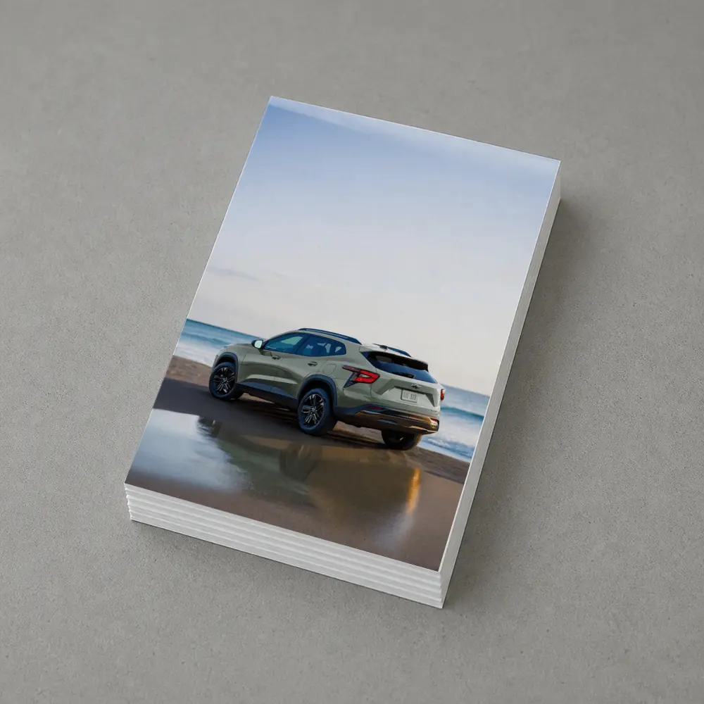 Chevrolet Trax SUV Parked on Sandy Beach – Postcards