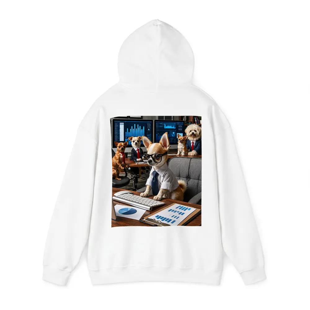 Chihuahua Boss Dogs Working Office Meeting – Hoodies