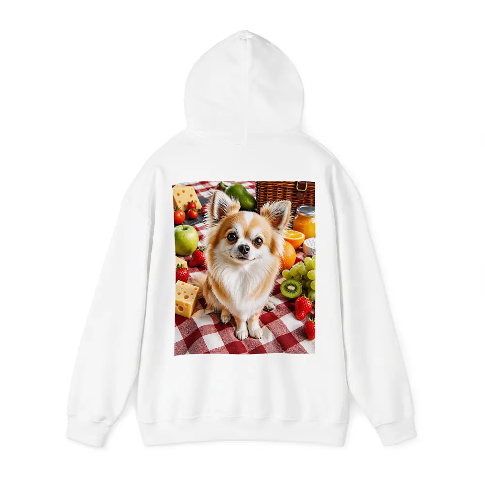 Chihuahua Sitting at Fruit Picnic Blanket – Hoodies