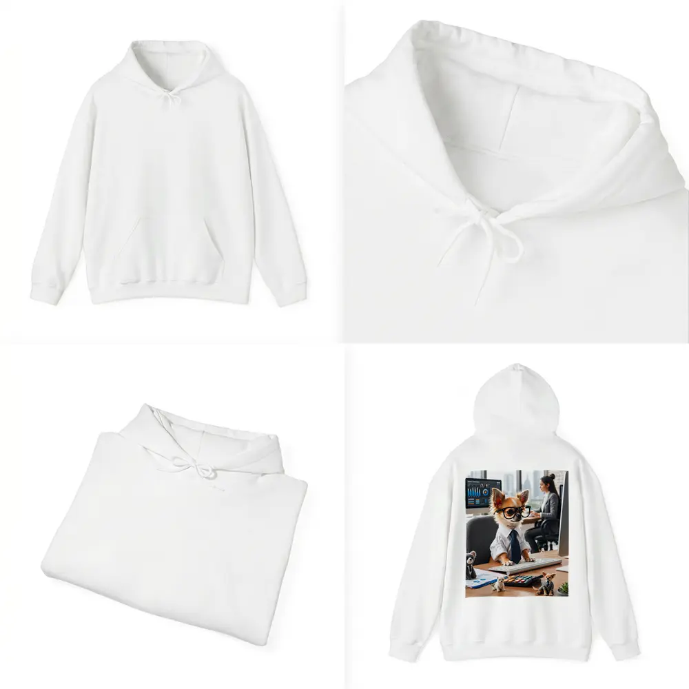 Chihuahua Boss Working At Office Desk – Hoodies