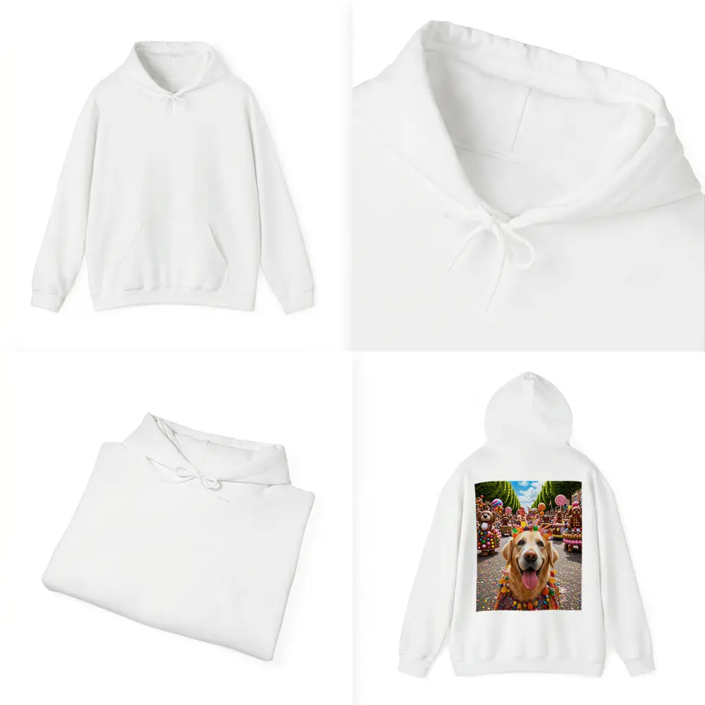 Golden Retriever Dog Candy Parade Street – Hoodies