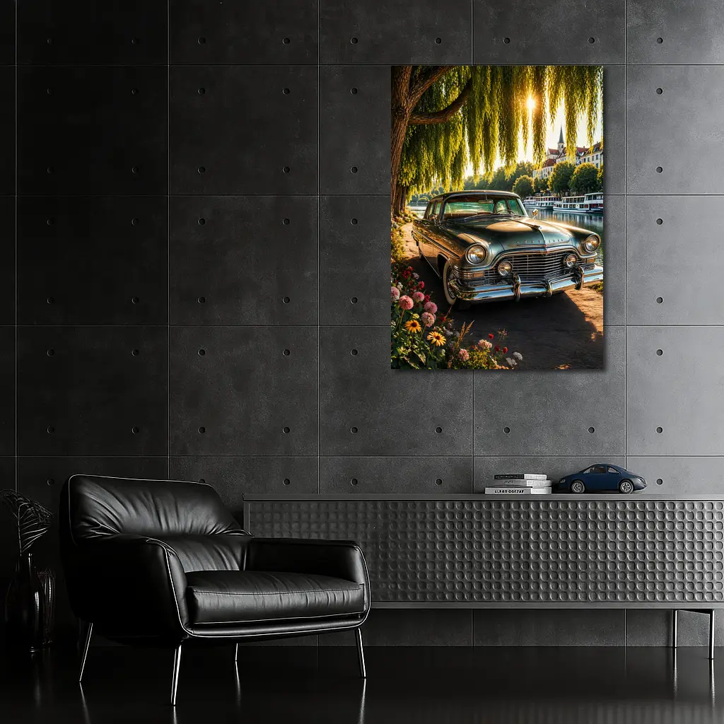 Chrysler Classic Car by Riverside Willows – Wall Art