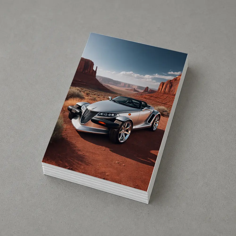 Chrysler Prowler Silver Roadster Desert Canyon – Postcards