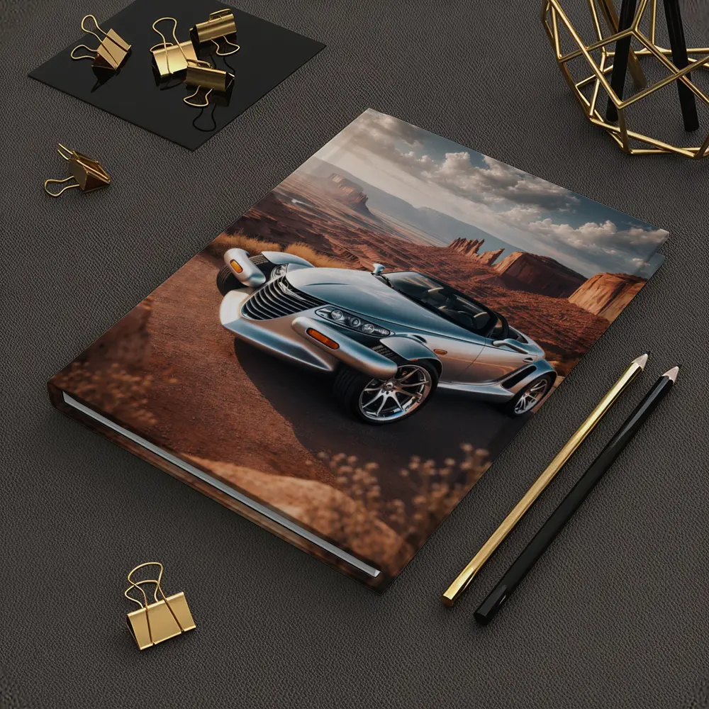Chrysler Prowler Roadster Desert Canyon Landscape – Notebooks