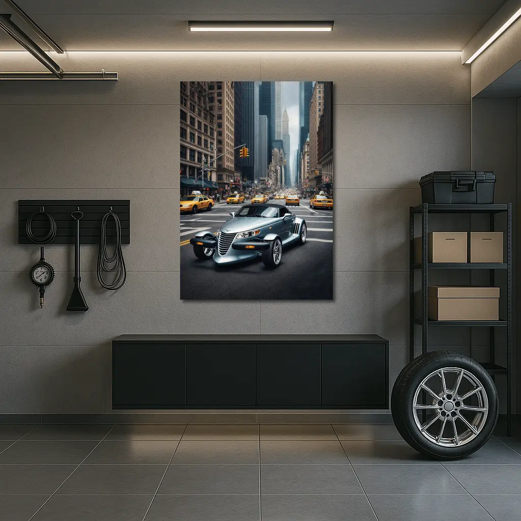 Chrysler Prowler Roadster New York City Street – Wall Art