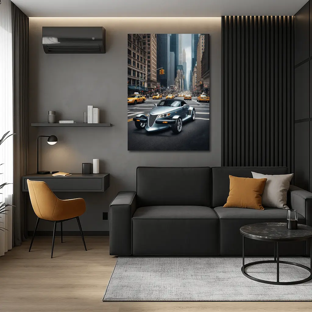 Chrysler Prowler Roadster New York City Street – Wall Art