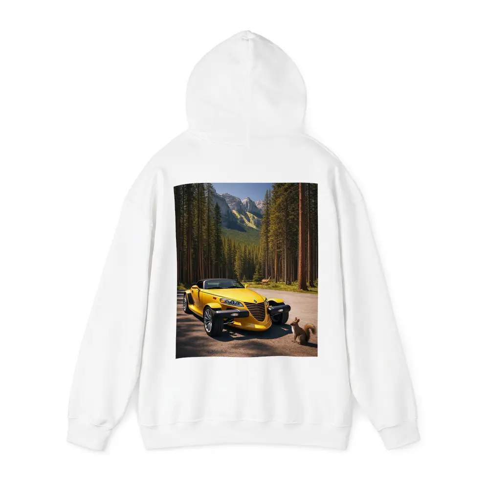 Yellow Chrysler Prowler Forest Mountain Road – Hoodies