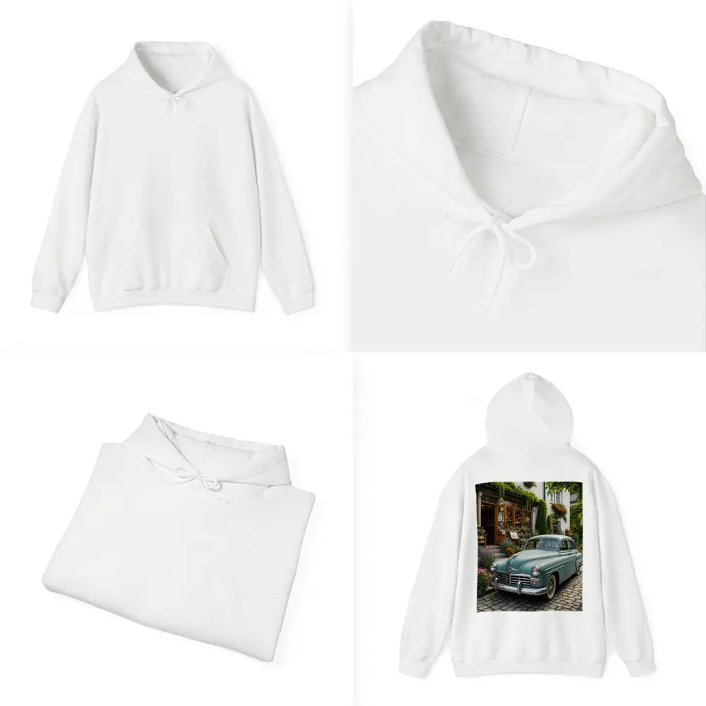 Chrysler Vintage Car French Flower Shop Street – Hoodies