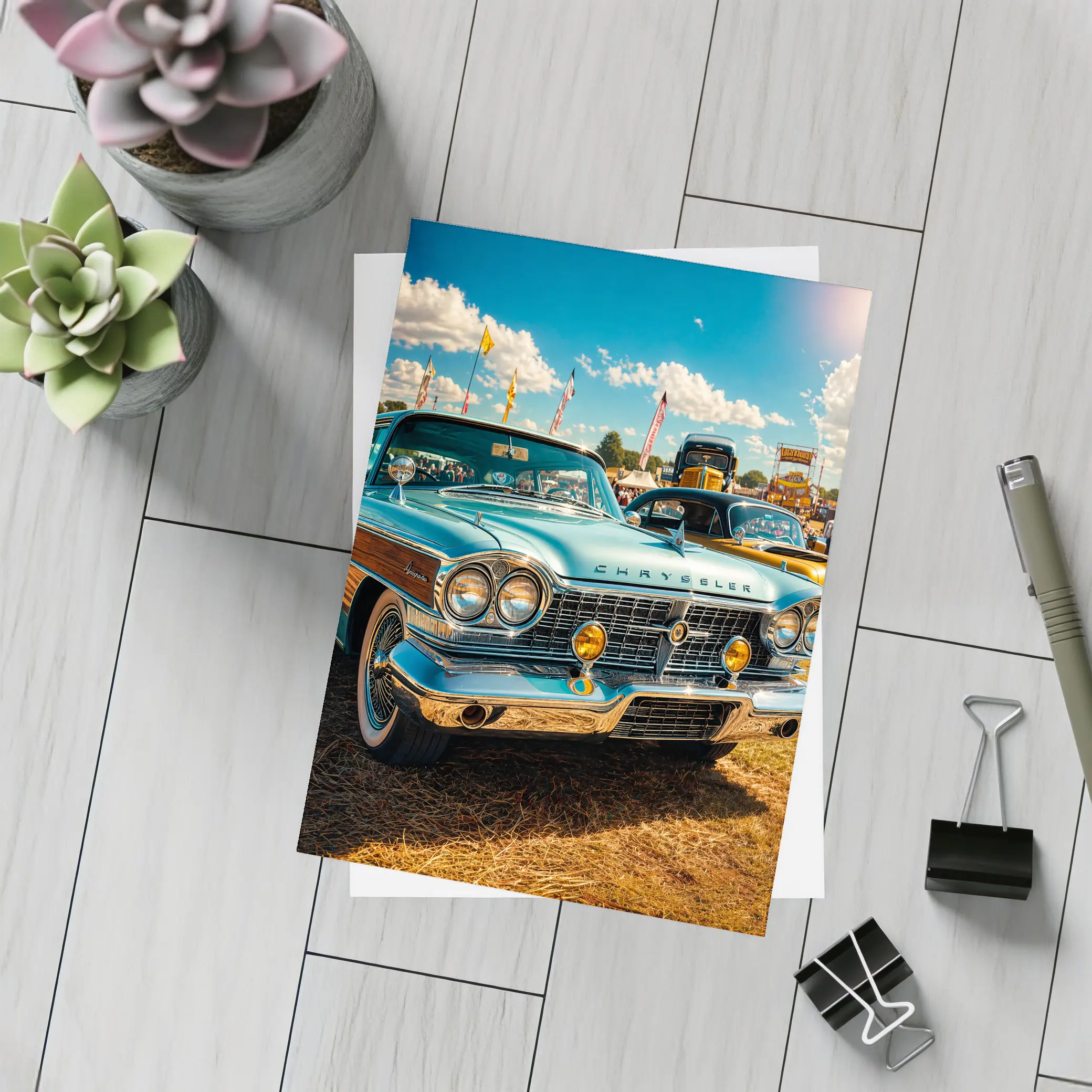 Chrysler Classic Car Sunny Outdoor Show – Postcards