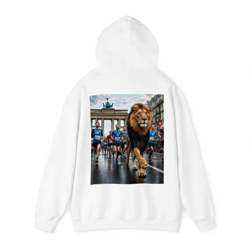 Lion Leading Berlin Marathon Brandenburg Gate Race – Hoodies