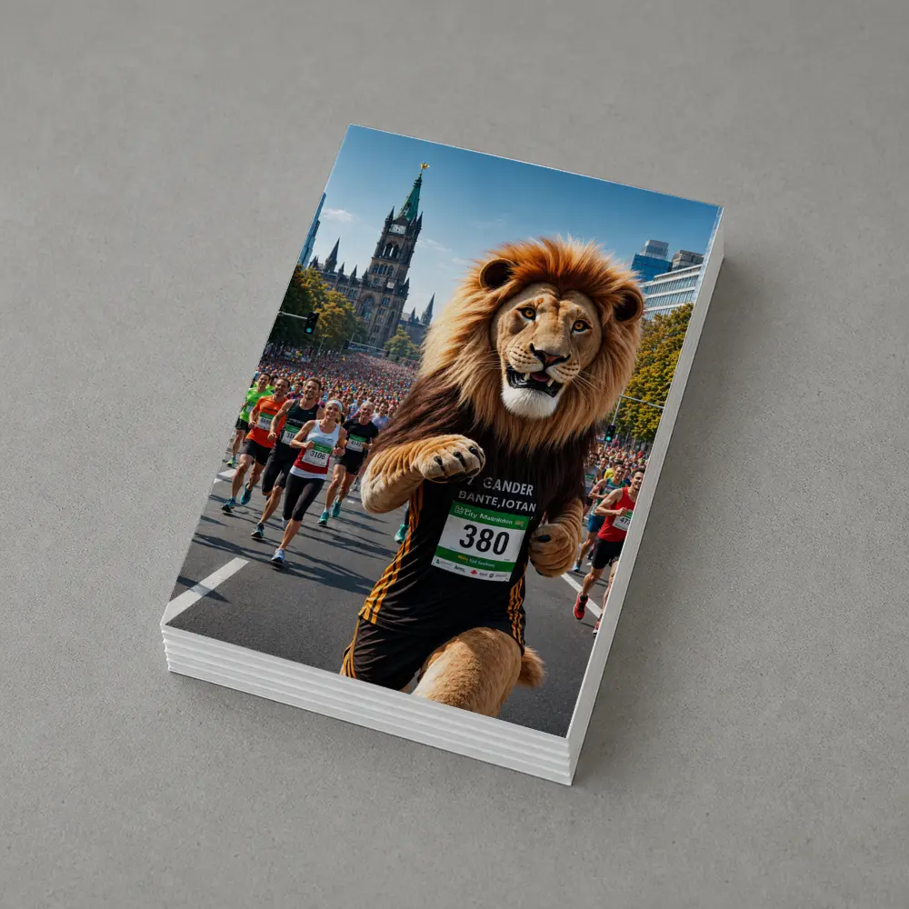 Lion Running City Marathon Street Race – Postcards