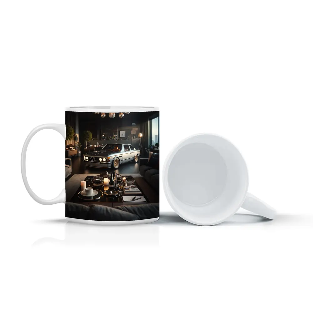 Classic BMW Coupe Inside Luxury Living Room – Mugs