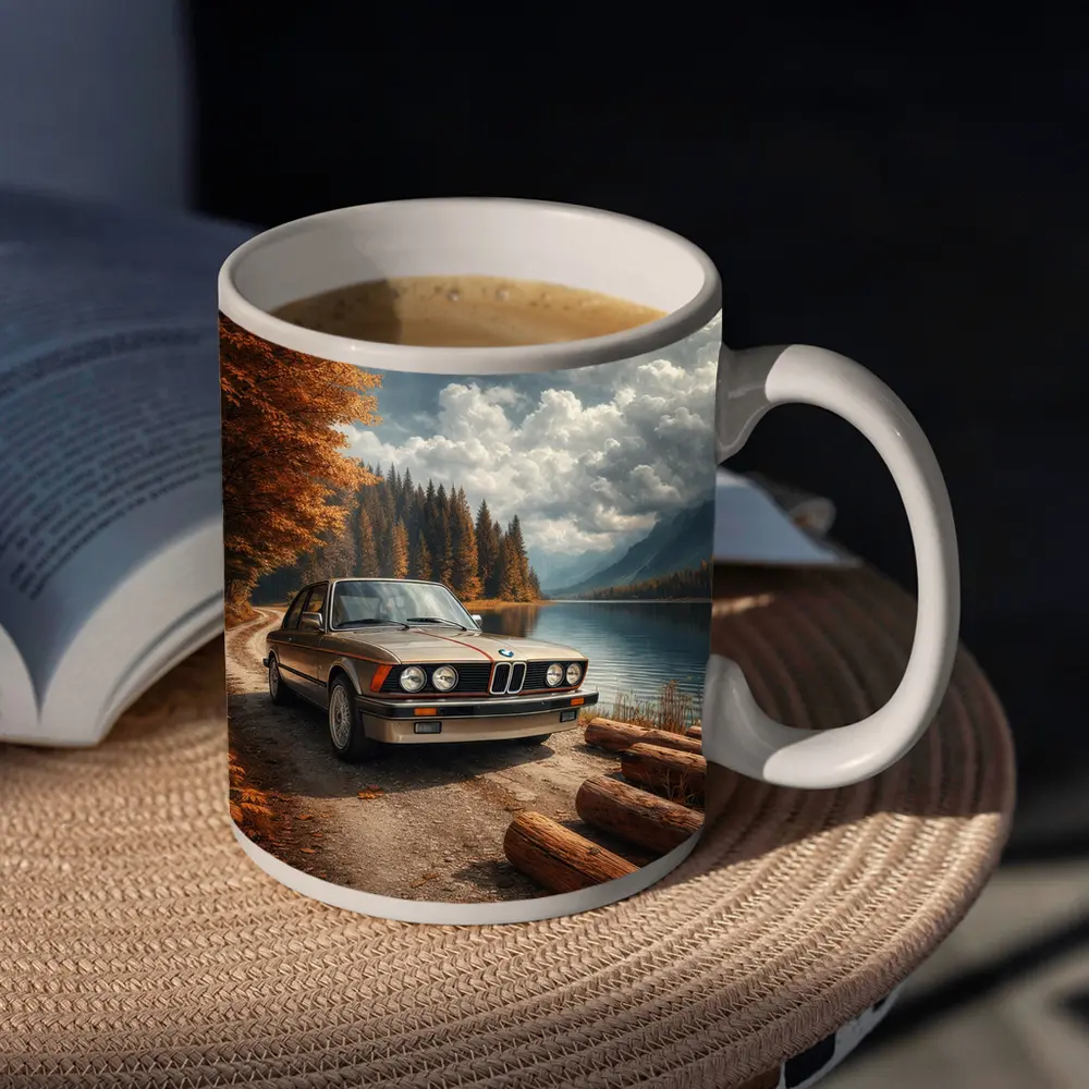 BMW E21 3 Series Autumn Lake Road – Mugs