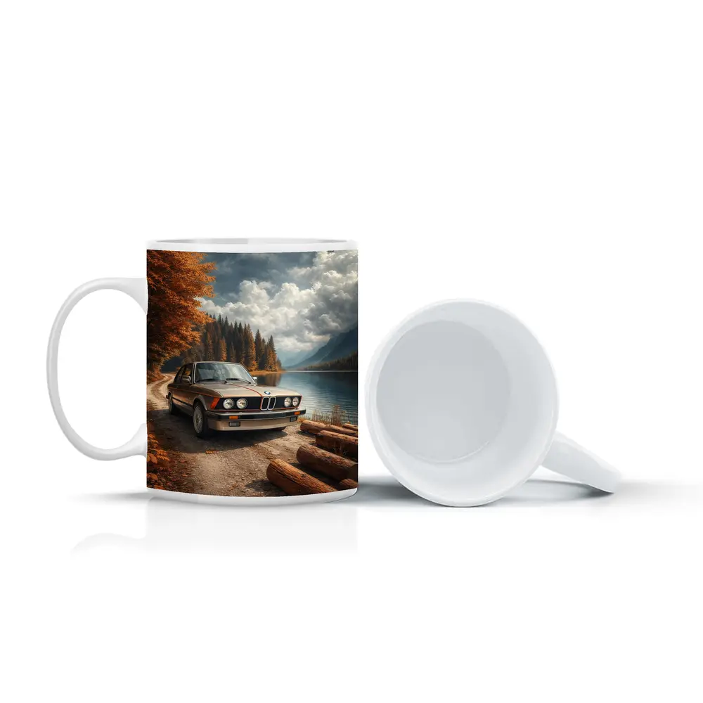 BMW E21 3 Series Autumn Lake Road – Mugs
