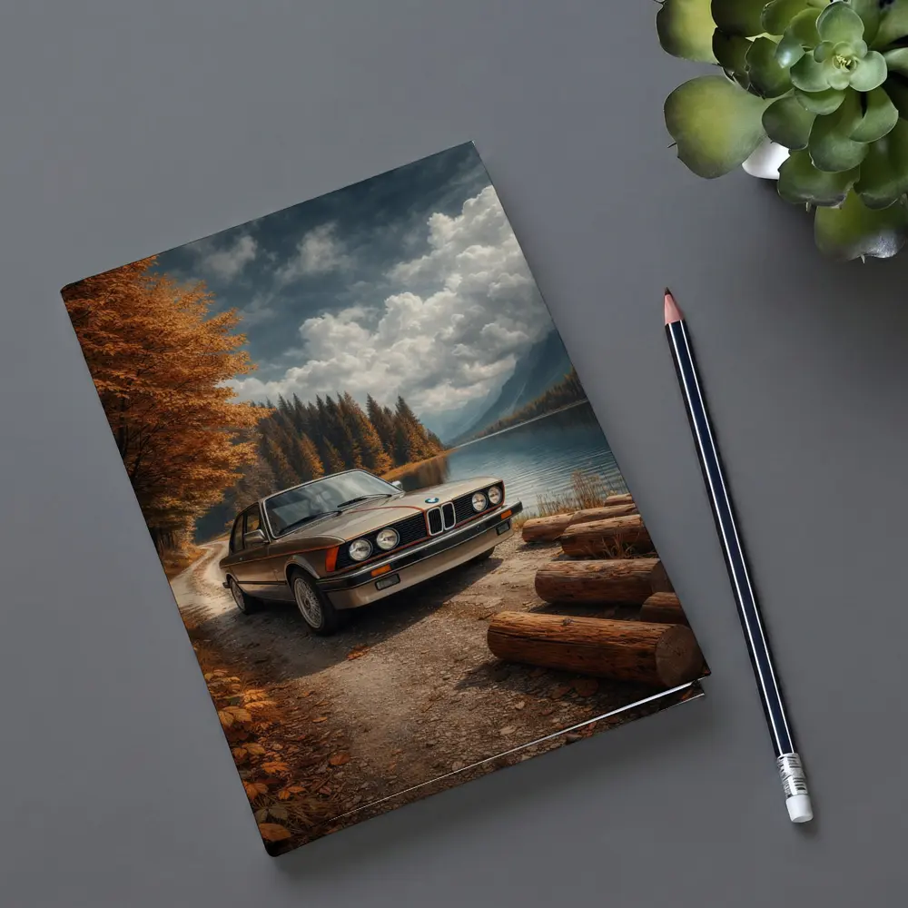 BMW E21 3 Series Autumn Lake Road – Notebooks