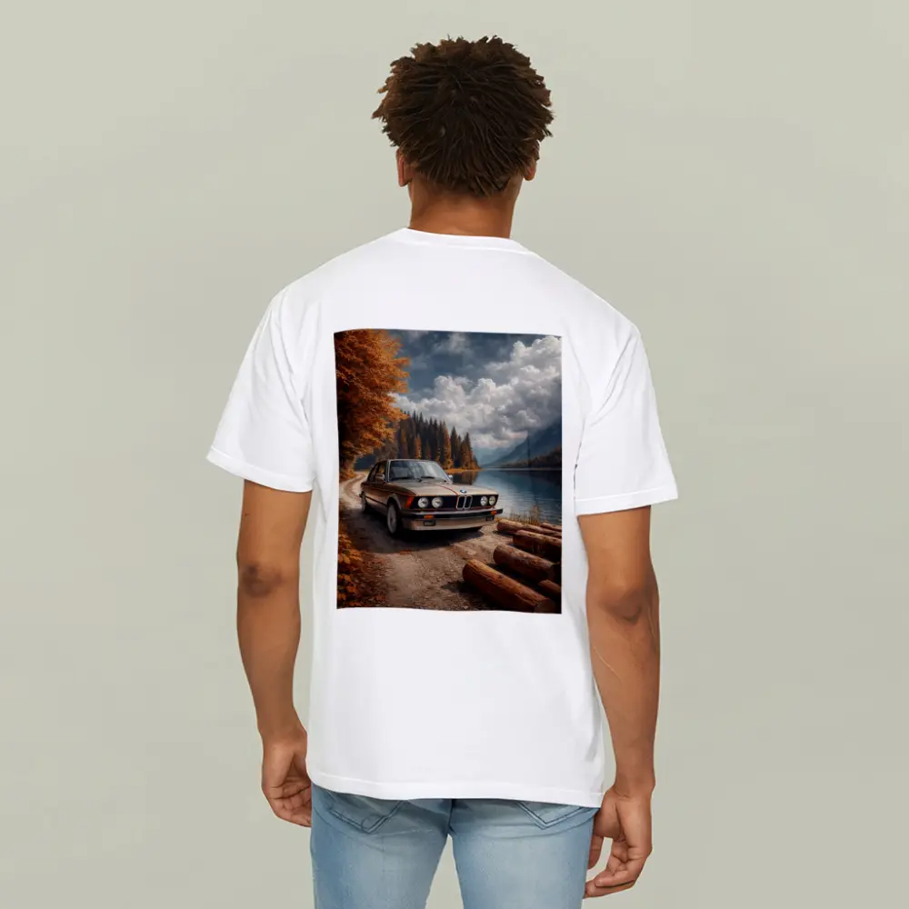 BMW E21 3 Series Autumn Lake Road – T-Shirts