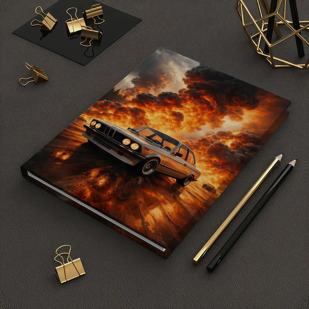BMW E21 3 Series Fire Explosion Scene – Notebooks