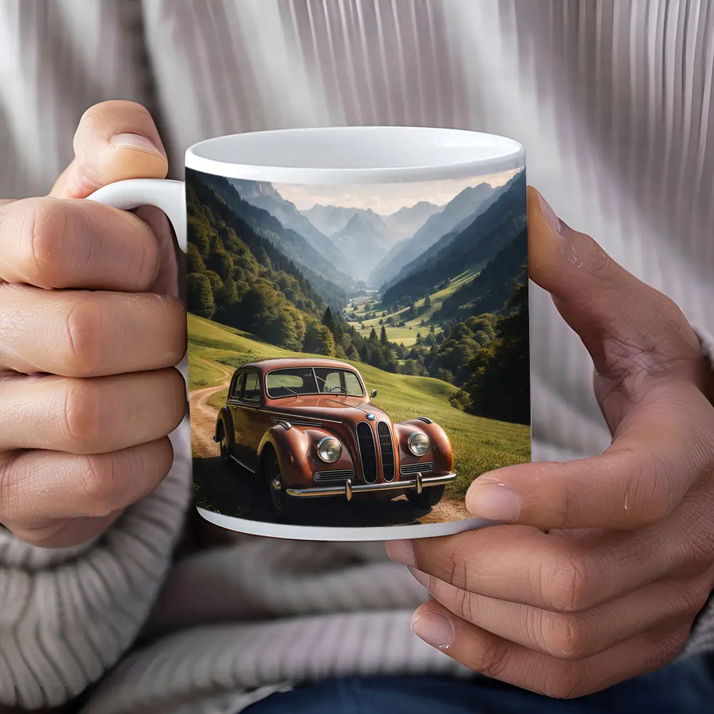 Classic BMW Vintage Car Alpine Valley – Mugs