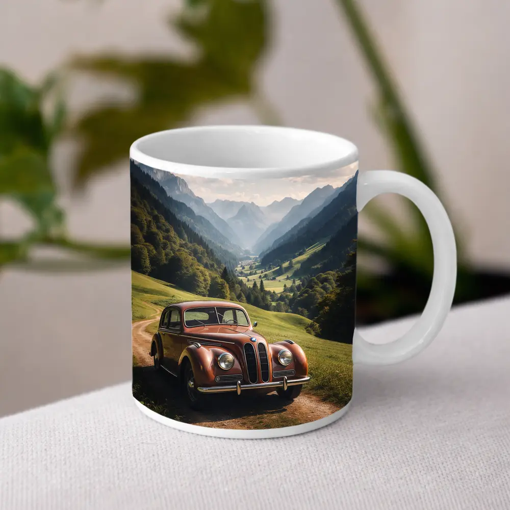 Classic BMW Vintage Car Alpine Valley – Mugs