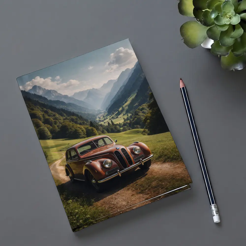 Classic BMW Vintage Car Alpine Valley – Notebooks
