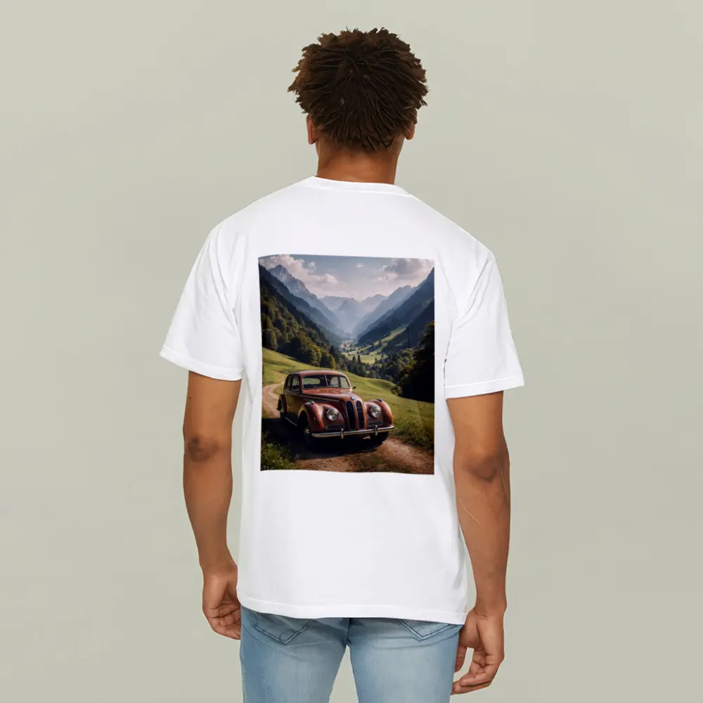 Classic BMW Vintage Car Alpine Valley – T-Shirts