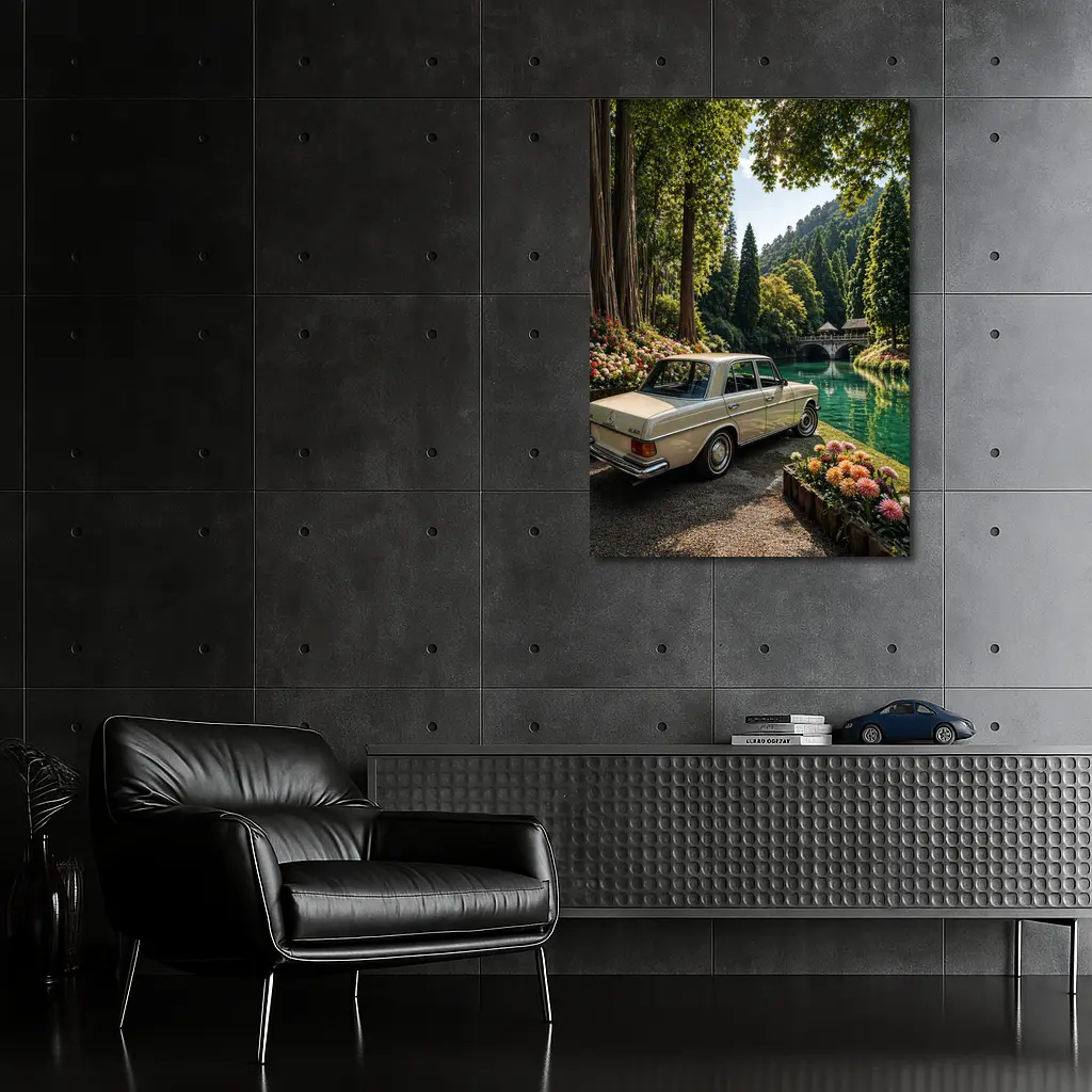 Classic Mercedes Benz Sedan by Forest River – Wall Art