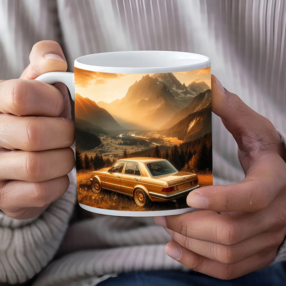 Mercedes Classic Sedan Golden Mountain Valley – Mugs
