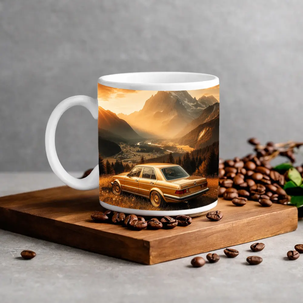 Mercedes Classic Sedan Golden Mountain Valley – Mugs