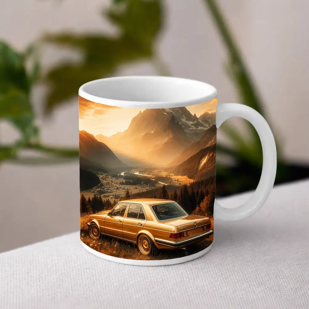 Mercedes Classic Sedan Golden Mountain Valley – Mugs
