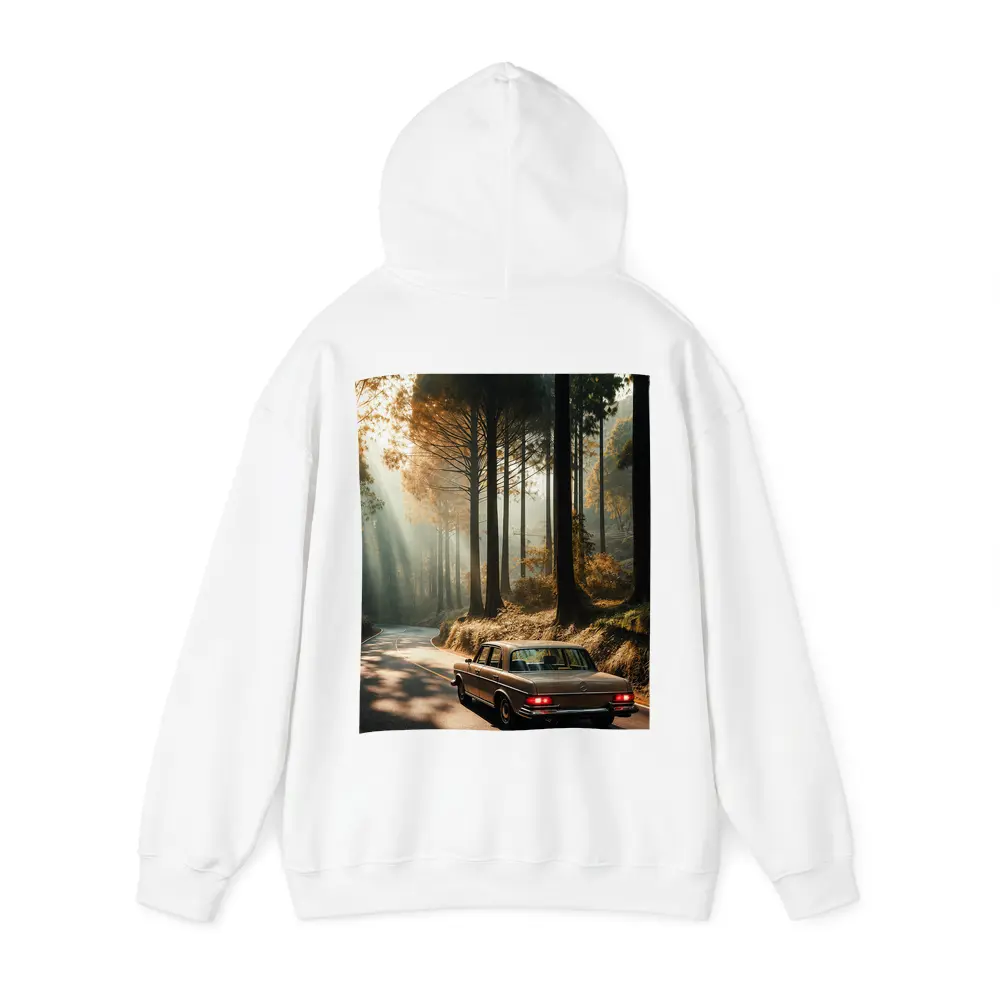 Classic Mercedes Benz Sedan Forest Road Drive – Hoodies