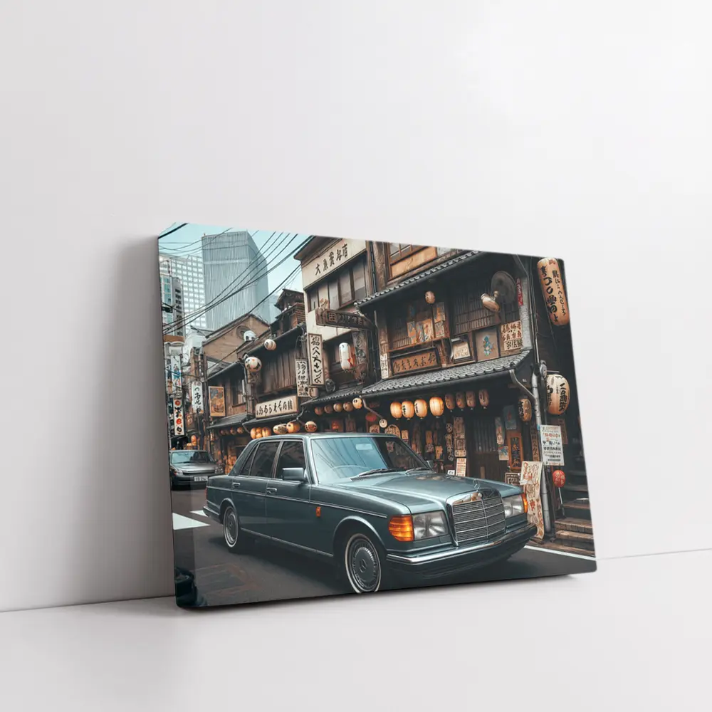 Mercedes S Class Parked Tokyo Japan Street – Wall Art