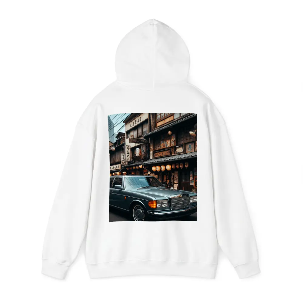 Mercedes S Class Parked Tokyo Japan Street – Hoodies