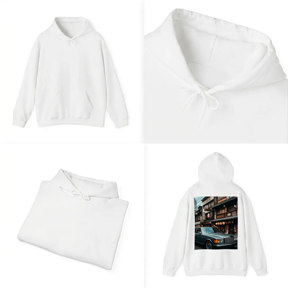 Mercedes S Class Parked Tokyo Japan Street – Hoodies