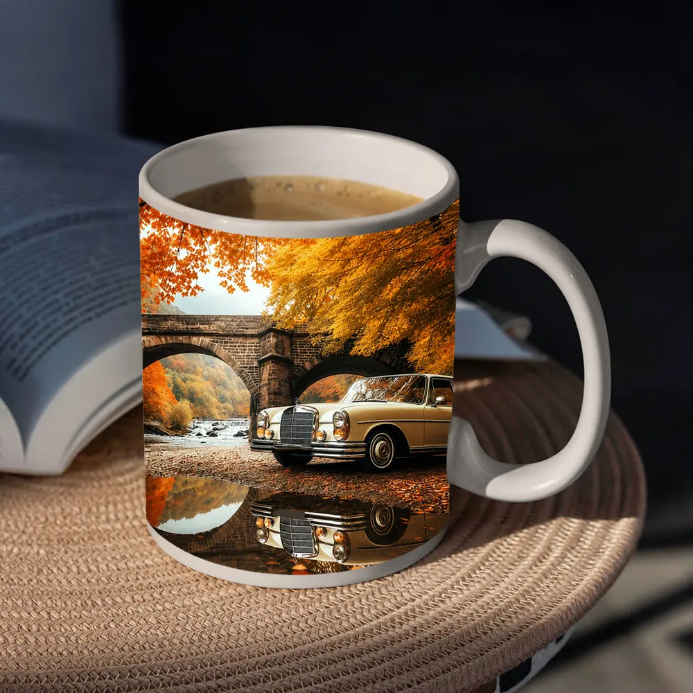 Classic Mercedes Benz S Class Autumn Bridge – Mugs