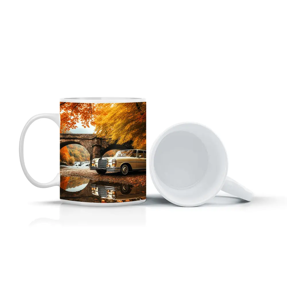 Classic Mercedes Benz S Class Autumn Bridge – Mugs