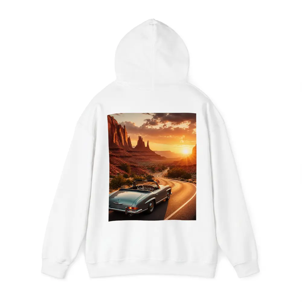 Mercedes Benz Classic Convertible Desert Canyon Sunset – Hoodies