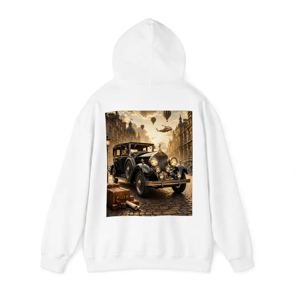 Classic Rolls Royce Vintage Street Steampunk Scene – Hoodies