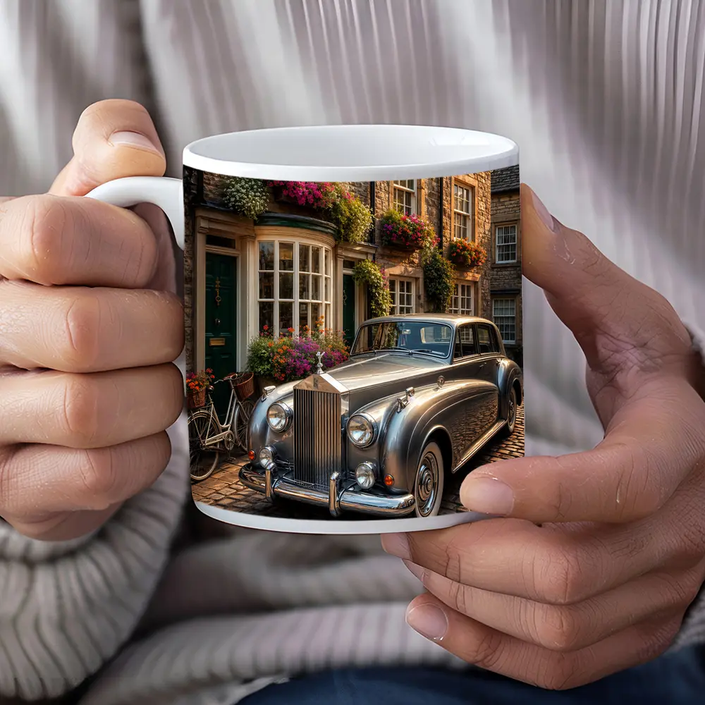 Classic Rolls Royce Silver Shadow Cobblestone Street – Mugs