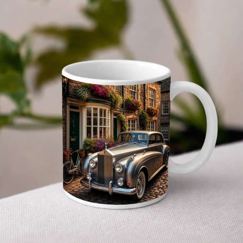 Classic Rolls Royce Silver Shadow Cobblestone Street – Mugs