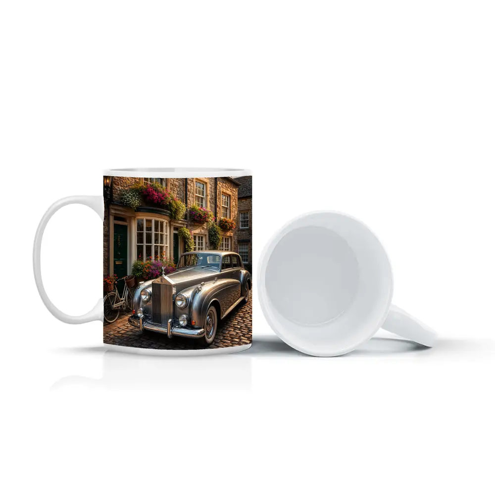 Classic Rolls Royce Silver Shadow Cobblestone Street – Mugs