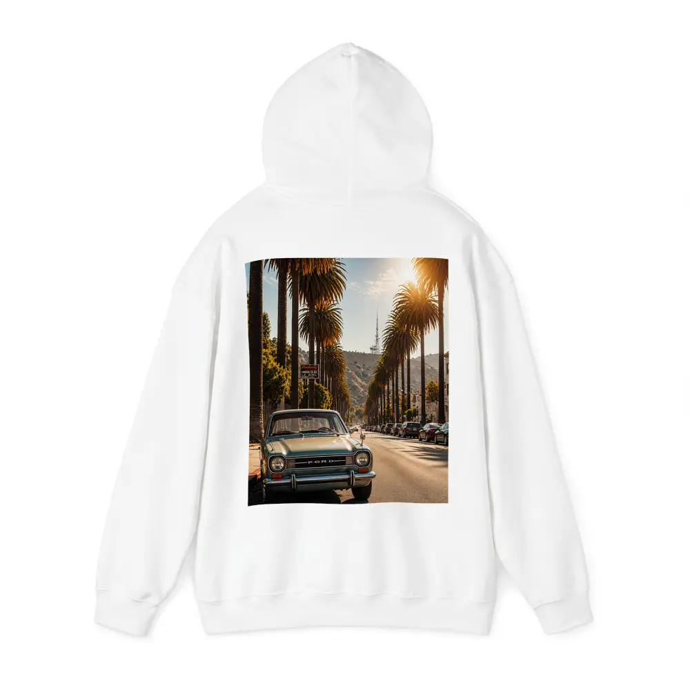 Ford Classic Car Hollywood Palm Tree Street – Hoodies