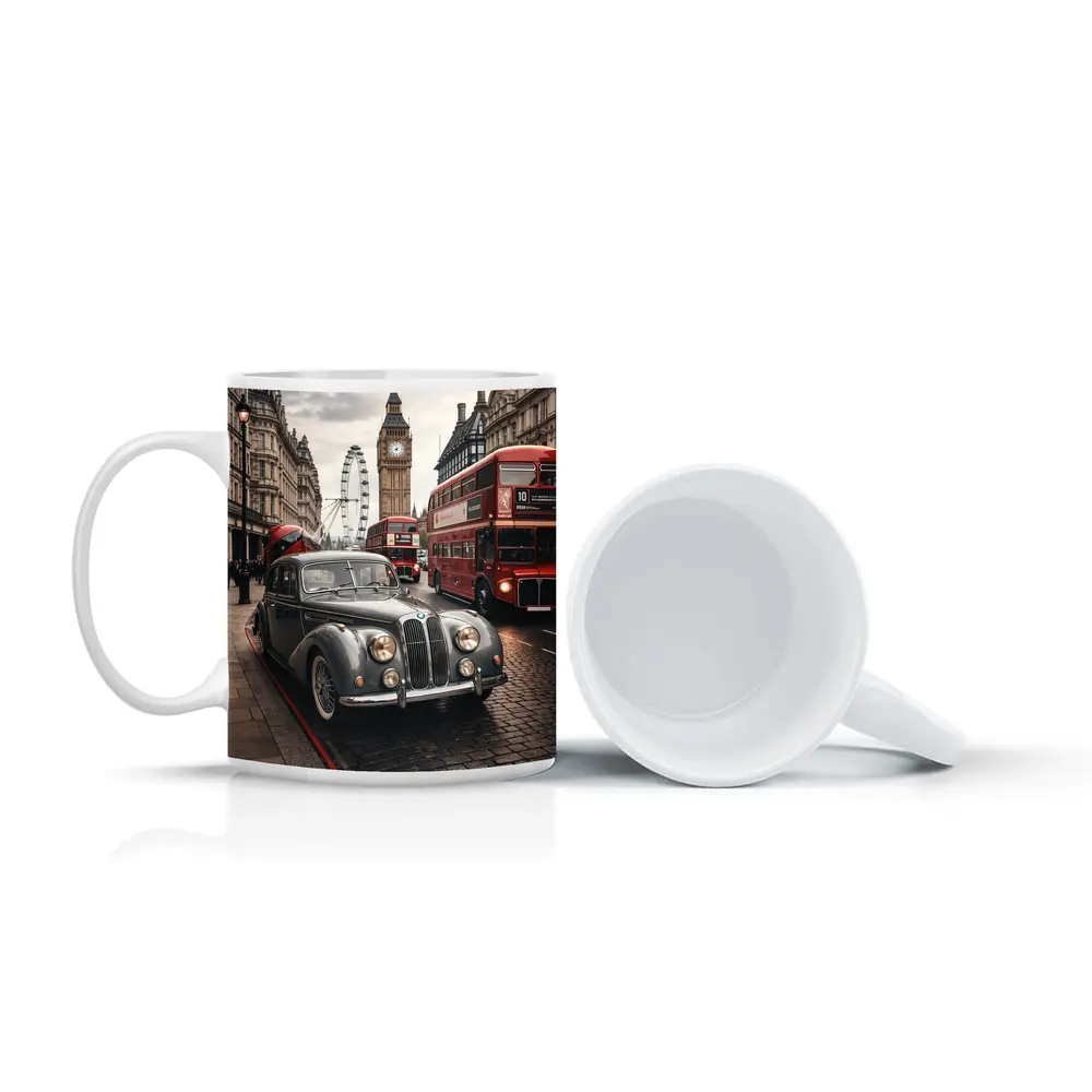 Classic Vintage BMW London Big Ben Street – Mugs