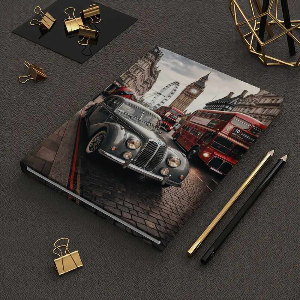 Classic Vintage BMW London Big Ben Street – Notebooks