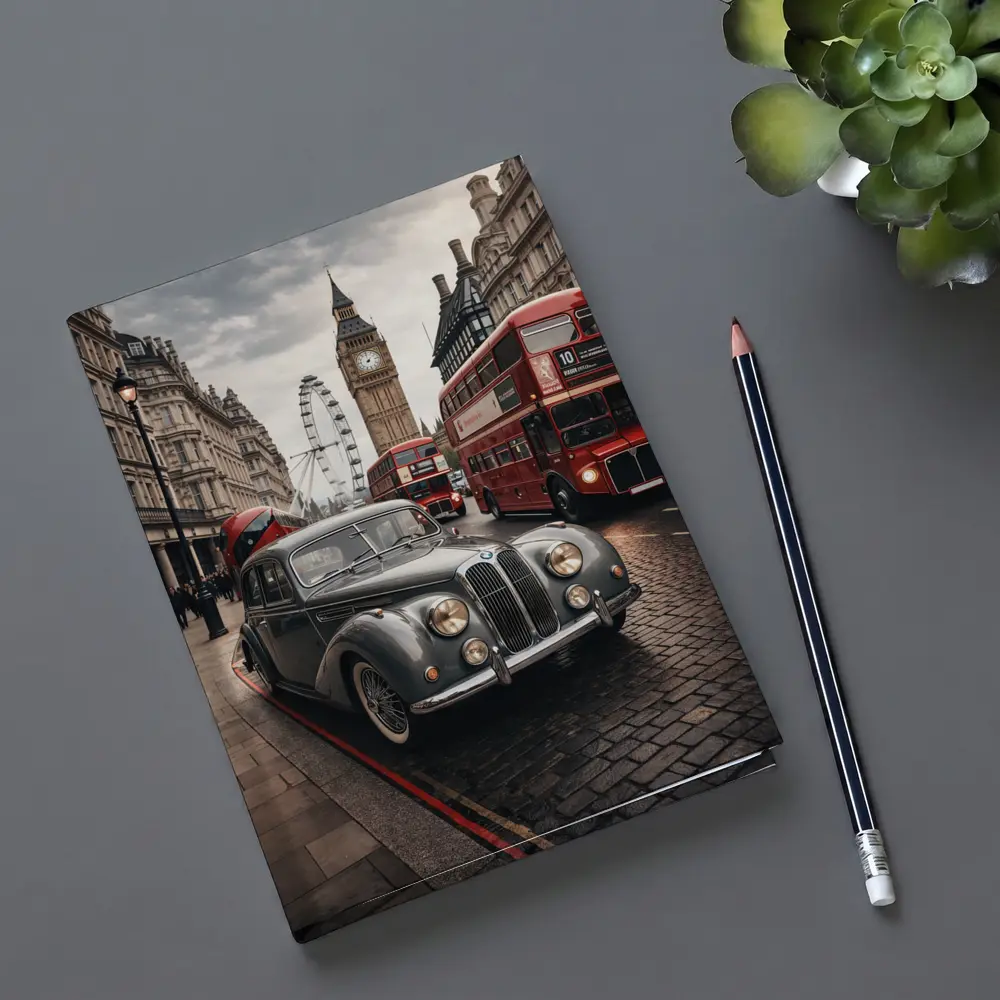 Classic Vintage BMW London Big Ben Street – Notebooks